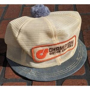 Champion Motor‎ Graders K Products Patch Trucker Snapback Hat Cap Vintage USA